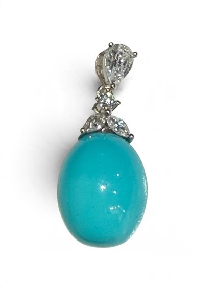 Colgante Mandile 1922 Mujer Pietre e perle in Plata Pasta di turchese 2CPPB13043 - 2CPPB13043